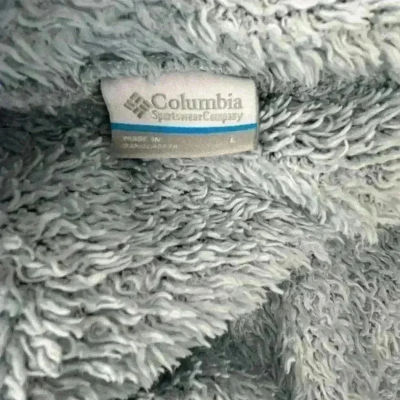 Columbia Women's blue/silver gray color Fleece Full Zip Jacket Size M Casual - Picture 4 of 11